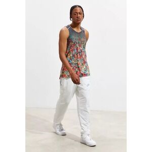 Nike Running Miler Tank Top Mens XL Floral Multi Color Mesh Singlet AQ6765-891